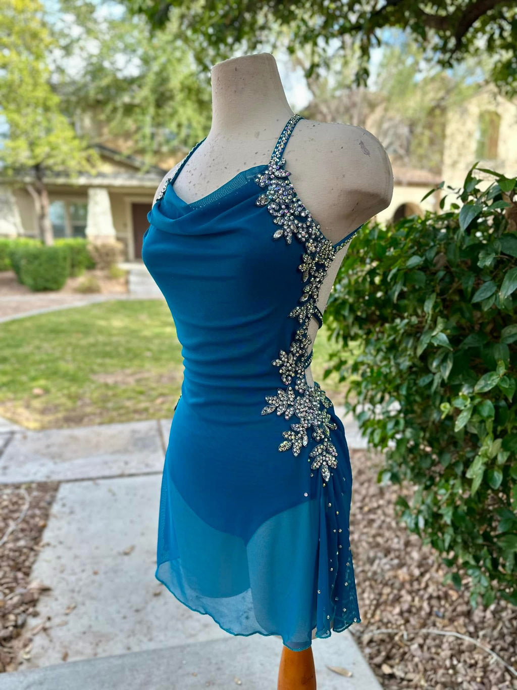 WSC Ruched Mesh Dress