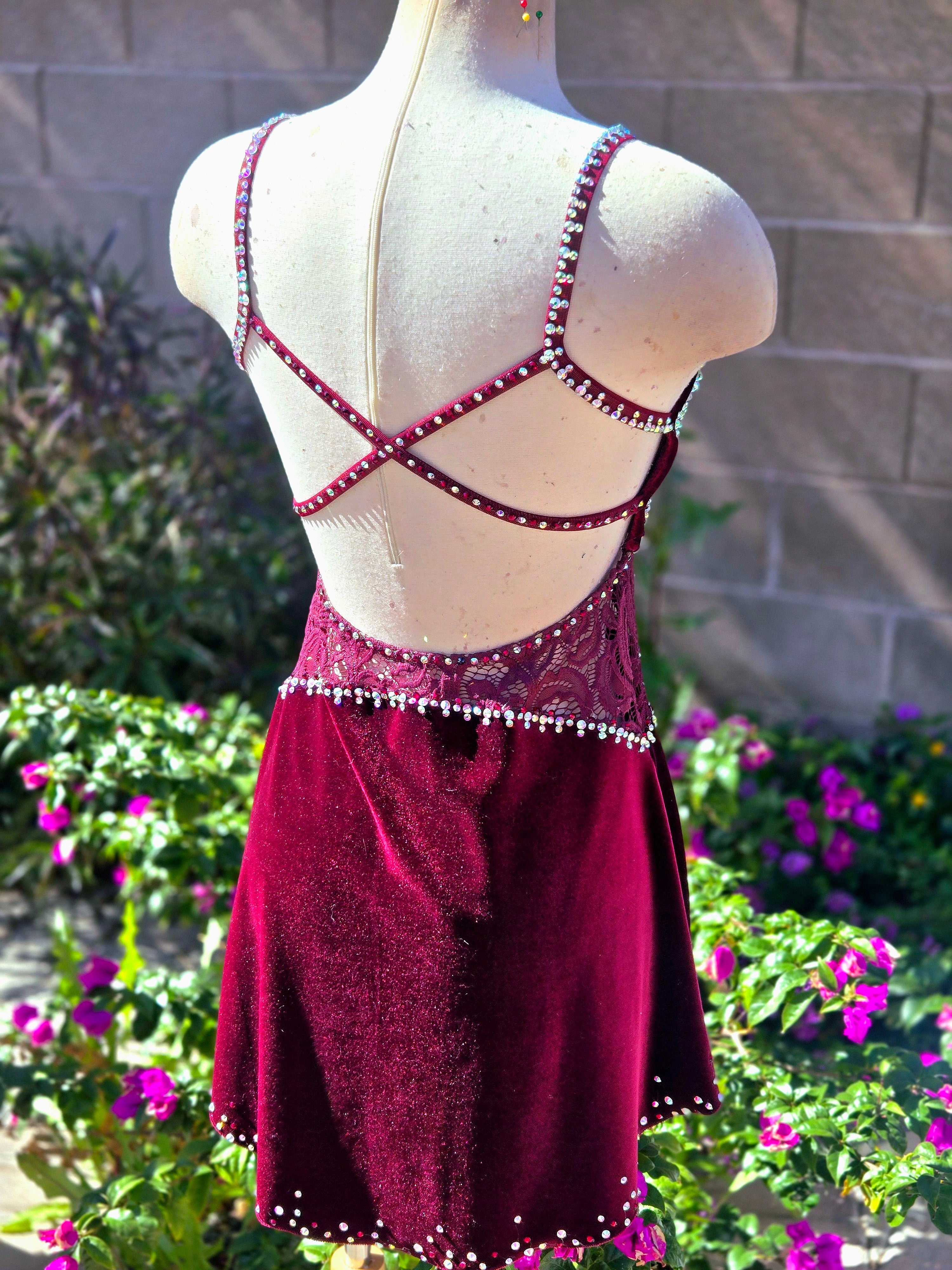 Size Adult Medium Velvet Dress